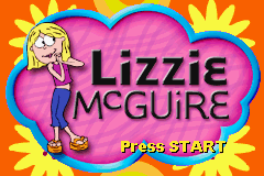 Lizzie McGuire - On the Go! Title Screen